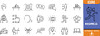 © Romjan - Modern business and personal growth concepts. lightbulb icon set, magnifier icon set, book icon set