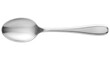 © ANTOR - Single Silver Spoon: A gleaming silver spoon, elegantly designed with a smooth finish, lies isolated, hinting at culinary preparations or a moment of simple elegance.
