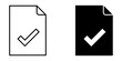 © Al Amin Stock - Document file icon with approved checkmark symbol document checkmark approved