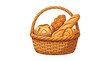 © Donok - Freshly baked bread in wicker basket 1.