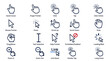 © MstJoynobAkhtar - Hand cursor click icon set featuring pointer and click interaction symbols for UI design