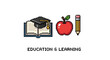 © Leon - Pixel Art Education and Learning Icons Set.