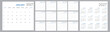 © CSE20 - Monthly agenda calendar format for 2026 year for desk, wall, website use | Daily planner for 2026 year | Week Starts on Sunday | 12-month calendar template 2027 with remarks space