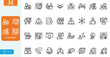 © MstRatna - Internship Vector illustration line editable icon set. Contain icons related to apprentice, experience, employee, train, transition, skill, work learn, and more. on white background.
