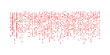 © Design House - Abstract red binary code matrix pattern with falling numbers digital technology background vector illustration concept.