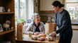 © Nadezhda - Social Assistance Worker Providing Groceries During Home Visit