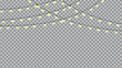 © Saif dewan - String of Yellow Lights on Transparent Background
