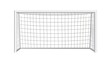 © kulup - A white soccer goal net on a plain background