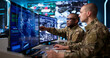 © Andrey Popov - Two Soldiers Use Advanced Computers