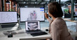 © Andrey Popov - Young Female Mechanical Engineer Uses 3D BIM Software