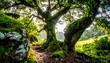 © Kapur - A serene landscape with a majestic tree in a lush green environment