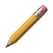 © gifa - Yellow Pencil with Pink Eraser and Silver Ferrule