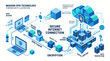 © Rara - Modern VPN Technology Cybersecurity Illustration Secure Internet Connection.
