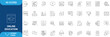© Designer - Online education line icons set. Contain icons related to Elearning, Online learning, study, and more. line icon Editable stroke. Vector illustration