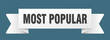 © BHM - most popular ribbon isolated on transparent background. most popular ribbon