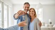 © ArtSync Studio - Couple Receives Keys to Their New Home with a Smile