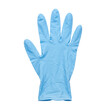 © BTG - Blue nitrile disposable medical protective safety glove