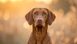 © Iwel - A brown dog with floppy ears and a blurred background