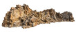 © DesignerKamran99 - Large rugged mountain cliff rock formation isolated on transparent background.