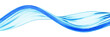 © Sashkin - Liquid glass transparent wave ribbon Fluid flow curve shape