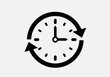 © Fendi - A clock with arrows forming a circular motion around it.