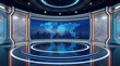 © Umnat - A stunning 3D virtual studio designed as a perfect background for TV shows and news slides.