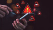 © Images for you - Cybersecurity specialist securing mobile banking transactions with phishing protection, online payment security, data privacy monitoring, fraud prevention, and digital authentication alerts.