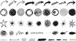 © MD - Starburst Scribble and Sketch Shape Doodle Collection