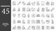 © Minara - Pharmaceutical line editable icon set. Contain icons related to medial and pharmacy. Editable stroke. Vector illustration