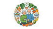© Zakil - Healthy Senior Couple Embracing a Balanced Lifestyle with Nutritious Food