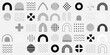 © Asit - Geometric shapes and patterns collection vector illustration on a white background