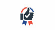 © Dewa - Approved approval award thumb up gesture with ribbon