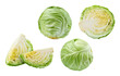 © Maks Peoplenko - Sliced young cabbage isolated on white