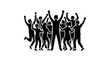 © jongaNU - Diverse group of people celebrating together.