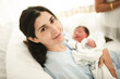 © Antonio Recena - real image of mother in social security hospital with her newborn child