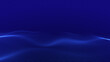 ©  Seamless Loop - Blue particle wave landscape with glowing dot patterns, digital horizon surface, smooth data flow and abstract technology background