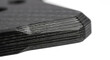 © Gustavo - CNC-machined chamfered edge of a heavy-duty drone frame plate showing compressed carbon fiber layers.