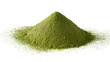 © Eva - Pile of fine green powder, matcha tea or herbs