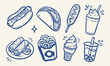 © Jrdesign0 - Colorful fast food icons set Vector