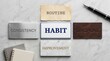 © Pinit - A collection of textures showing discipline, habit, routine, and consistency for behavioral change.