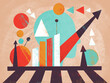 © Marusya Wrobel/Stocksy - Creative design of growth and data analysis in abstract style