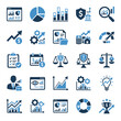 © Arsyadia - Financial Analysis Icons: Growth, Data, Strategy, Security, Law, and Success