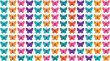 © Ira Project - Colorful butterflies on white background.