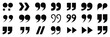 © ayat 02 - Quote Mark Speech Icons, quotation and dialogue symbols