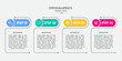 © nuca - Business infographic design number options template. Time line with 4 steps, options. Can be used for work flow diagram, info chart, web design. Vector illustration.