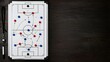 © Md - Top-Down Tactics Board with Magnetic Player Markers for Coaching Strategy
