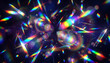© shibadog - An abstract image of countless vivid rainbow-colored flares and prismatic lights spreading throughout a dark space