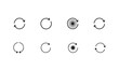 © Creative_Aminur - Collection of simple arrow loop symbols for refresh reload and rotate functions.