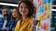 © Maksym - Nonprofit communications team gathered around a whiteboard mapping a cause marketing campaign strategy, diverse group annotating donor audience segments and impact storytelling pillars on a large sh