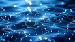 © Tanzila - Abstract blue water ripples with glowing light particles, shimmering liquid surface with bokeh highlights, ethereal aquatic background for wellness and spa